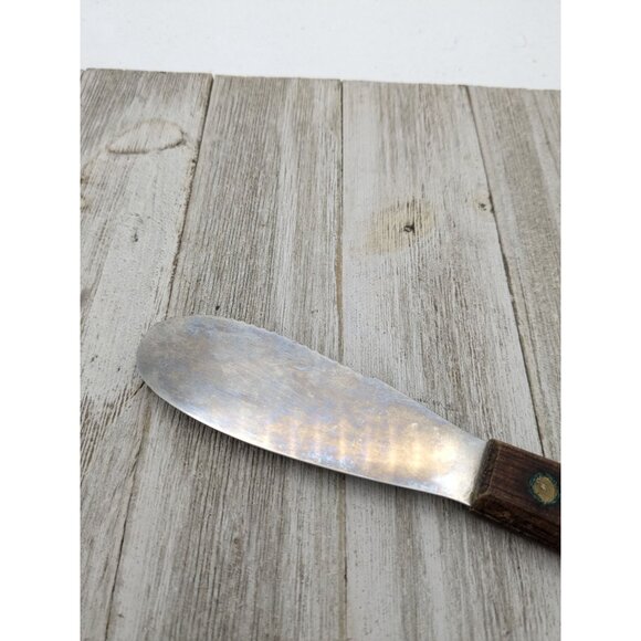 Mini Spreader Icing Frosting Spatula Serrated Edge 7 1/4" Wooden Handle - Picture 5 of 7